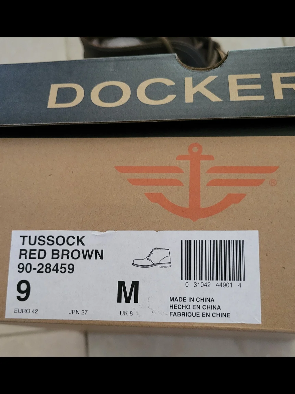 Dockers Men's Brown Leather Chukka Boots